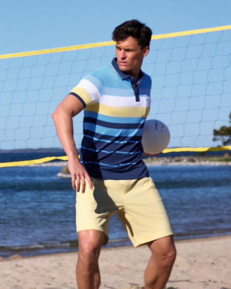 Hajo Poloshirt Funktionspolo in garngefärbten Ringeldessin Hajo Poloshirt Funktionspolo in garngefärbten Ringeldessin von Hajo