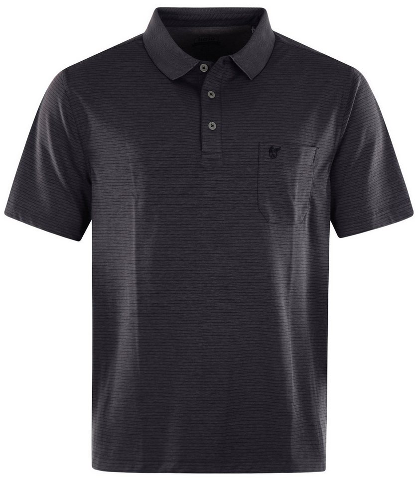 Hajo Poloshirt Herren Poloshirt mit feinem Streifen (1-tlg) Baumwollmischung von Hajo