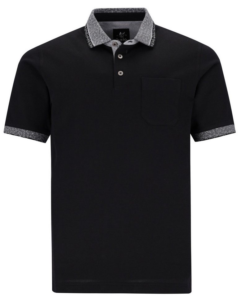 Hajo Poloshirt Herren Shirt mit kurzem Arm (1-tlg) Stay Fresh Bügelfrei Atmungsaktiv von Hajo