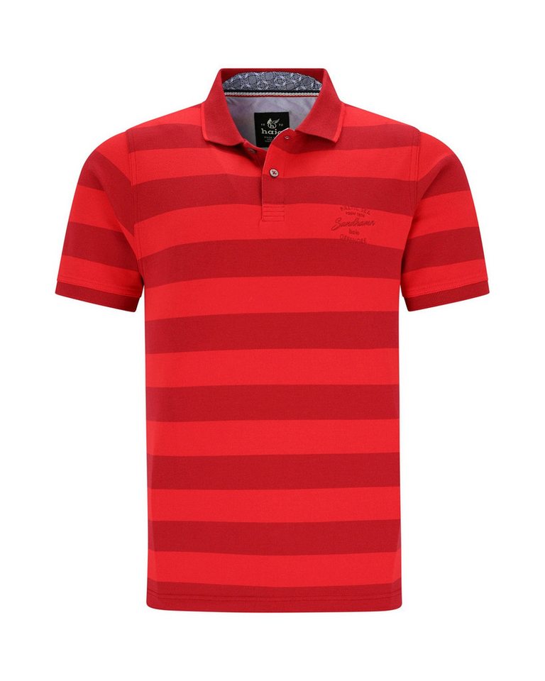 Hajo Poloshirt Pikee-Poloshirt mit Zweiton-Blockstreifen Hajo Poloshirt Pikee-Poloshirt mit Zweiton-Blockstreifen von Hajo