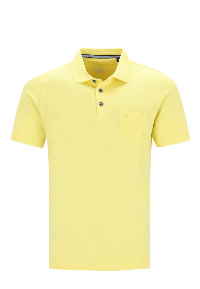 Hajo Poloshirt Pique (1-tlg) Poloshirt - Baumwolle - Atmungsaktiv - Gesäumter Armabschluss von Hajo