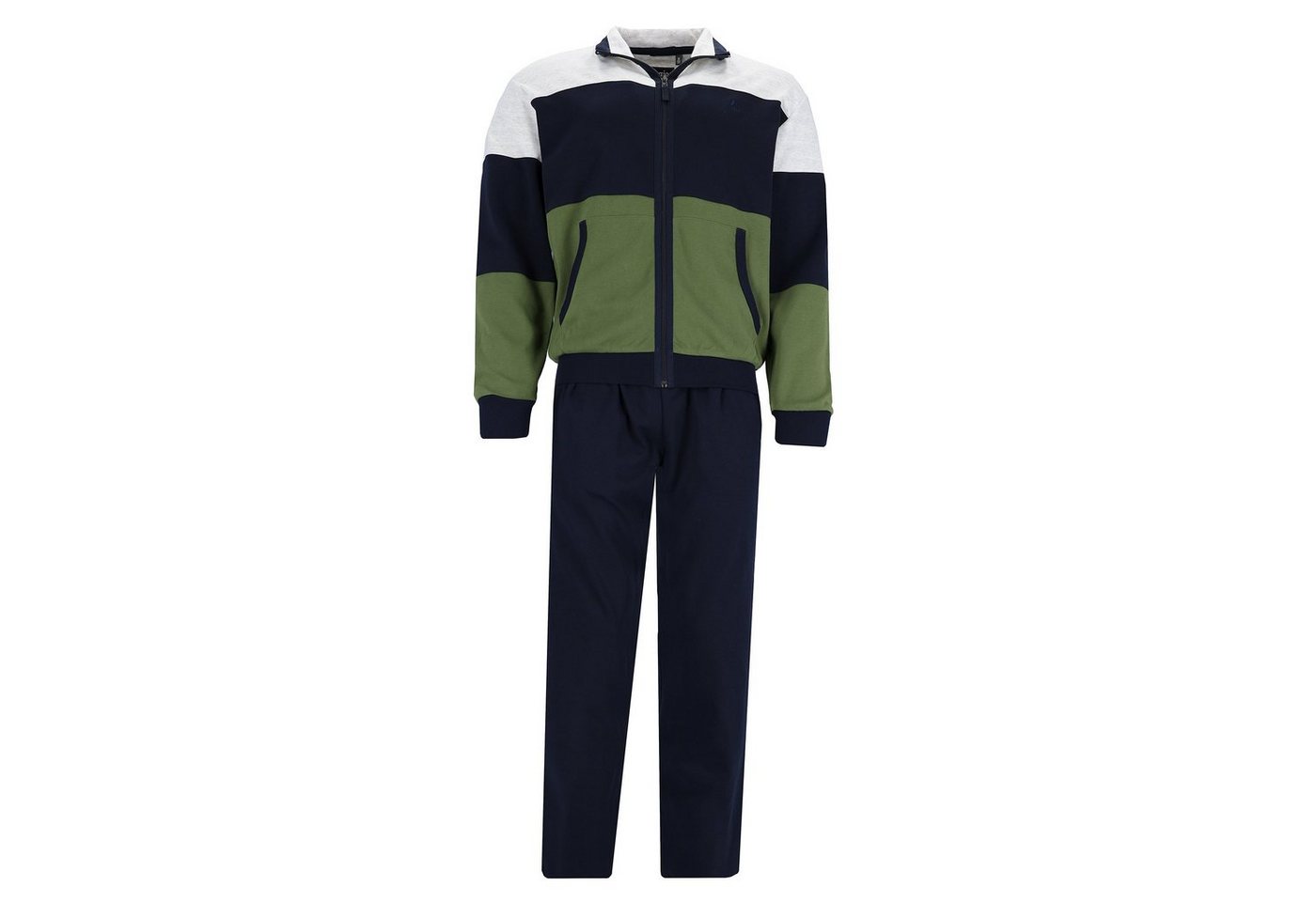 Hajo Pyjama Herren Hausanzug Set - Klima-Komfort, lang, Jacke von Hajo