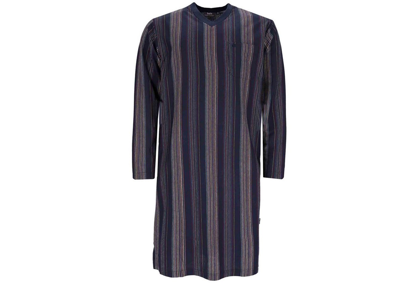 Hajo Pyjama Herren Nachthemd - lang, V-Ausschnitt von Hajo