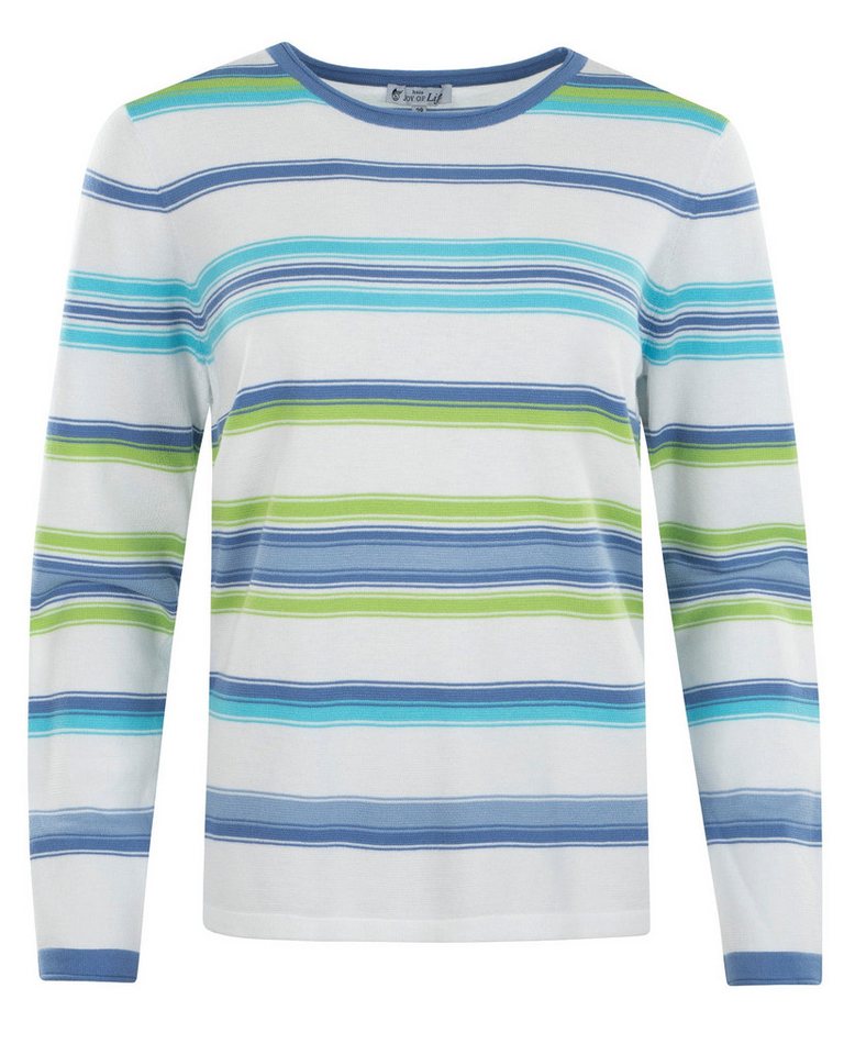 Hajo Rundhalspullover Damen Pullover, Feinstrick, Streifenlook von Hajo