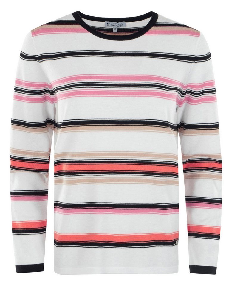 Hajo Rundhalspullover Damen Pullover, Feinstrick, Streifenlook von Hajo