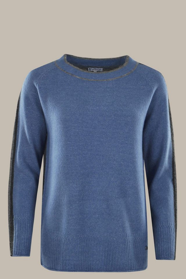 Hajo Rundhalspullover Damen Pullover Flauschgarn von Hajo