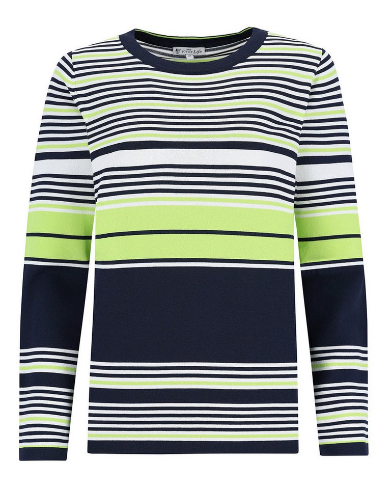 Hajo Rundhalspullover Pullover 1/1 Arm Ringel von Hajo