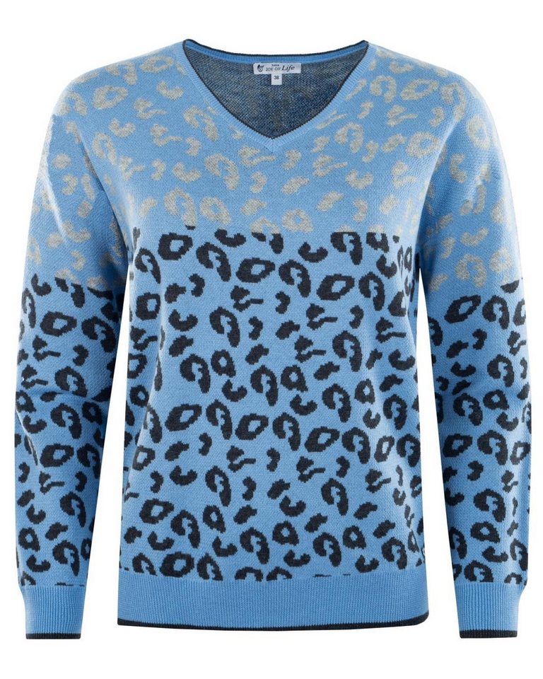 Hajo Rundhalspullover Pullover Intarsienstrick von Hajo