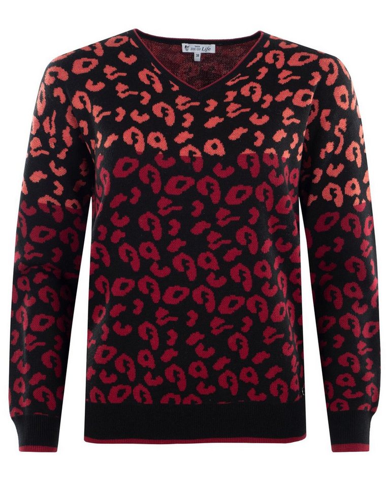 Hajo Rundhalspullover Pullover Intarsienstrick von Hajo