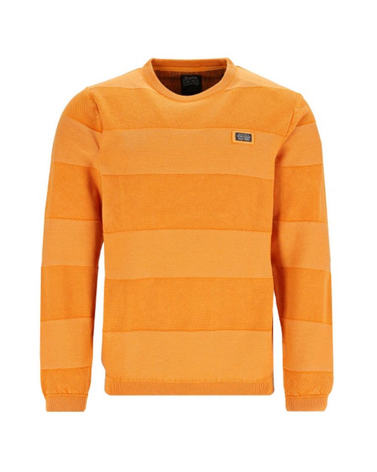 Hajo Rundhalspullover Washer-Pullover in Strukturmix von Hajo