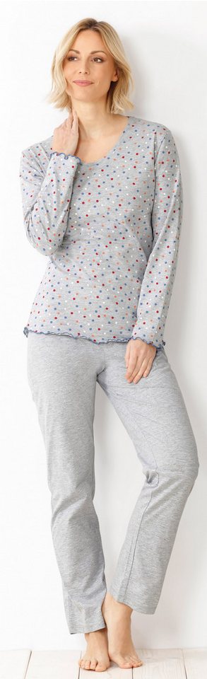Hajo Schlafanzug Damen Pyjama lang (2 tlg) Klima light von Hajo