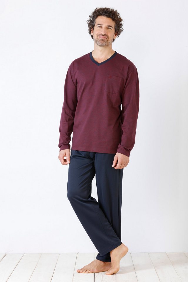 Hajo Schlafanzug Herren Schlafanzug Klima Komfort® DAS ORIGINAL Single Jersey von Hajo