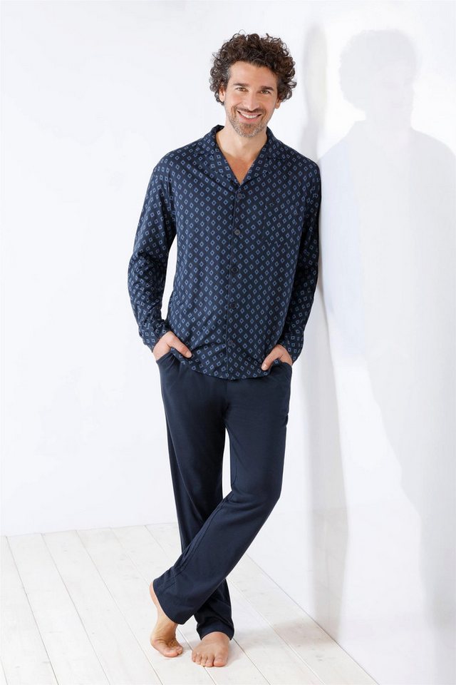 Hajo Schlafanzug Herren Schlafanzug Pyjama Premium Cotton/TencelTM (Modal) Single Jerse von Hajo