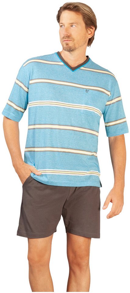 Hajo Schlafanzug Herren Schlafanzug Shorty (2 tlg) Klima Light von Hajo
