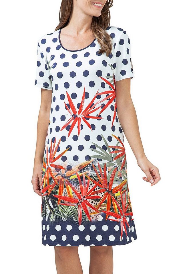 Hajo Sommerkleid Beach (1-tlg) Damen Strandkleid Freizeitkleid Länge 95 cm Rundhals von Hajo