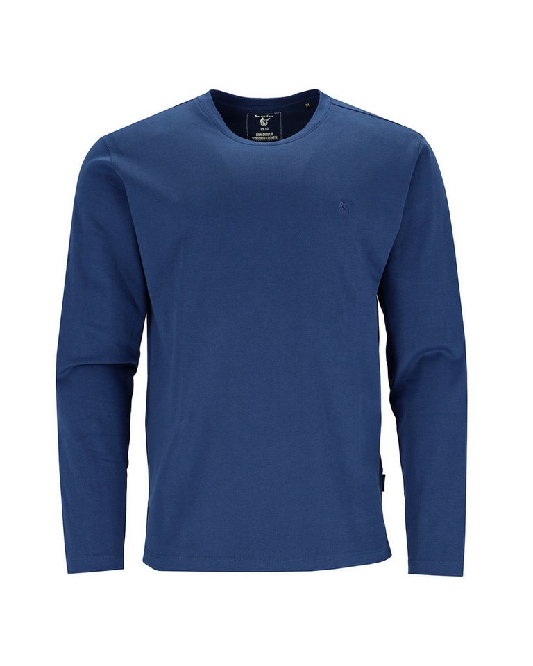 Hajo Strickpullover Basic-Langarmshirt in reiner Baumwolle von Hajo