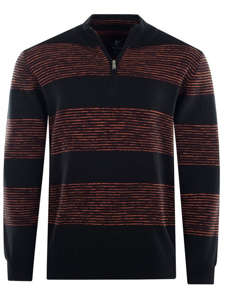 Hajo Strickpullover Herren Pullover mit Troyerkragen (1-tlg) Modisches Design von Hajo