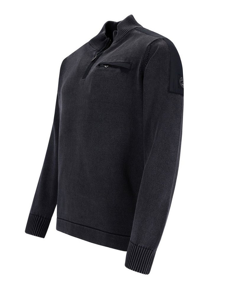 Hajo Strickpullover Washer-Pullover mit Nylonbesätzen von Hajo