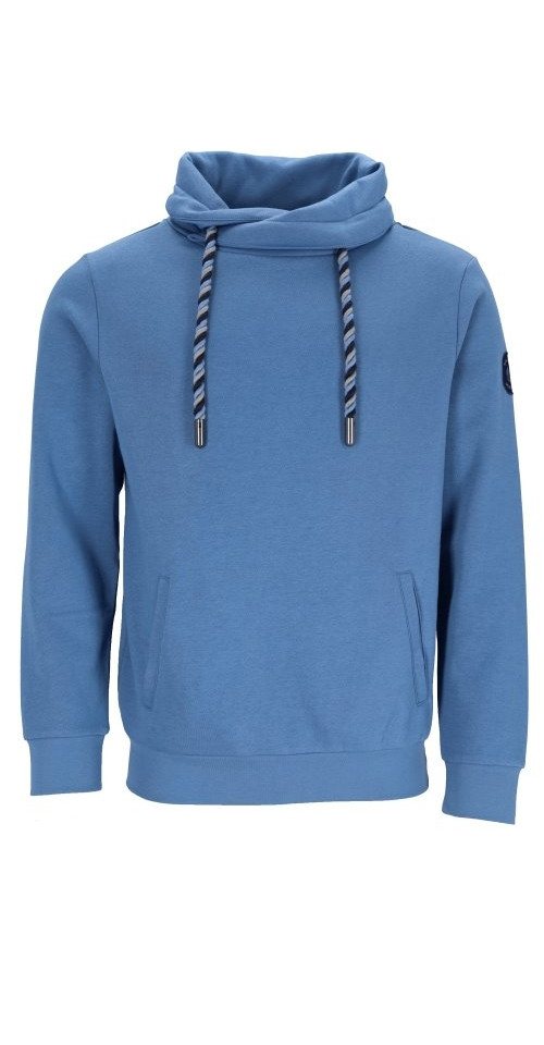 Hajo Sweatshirt H Sweatshirt Stay FreshTube Collar blau von Hajo