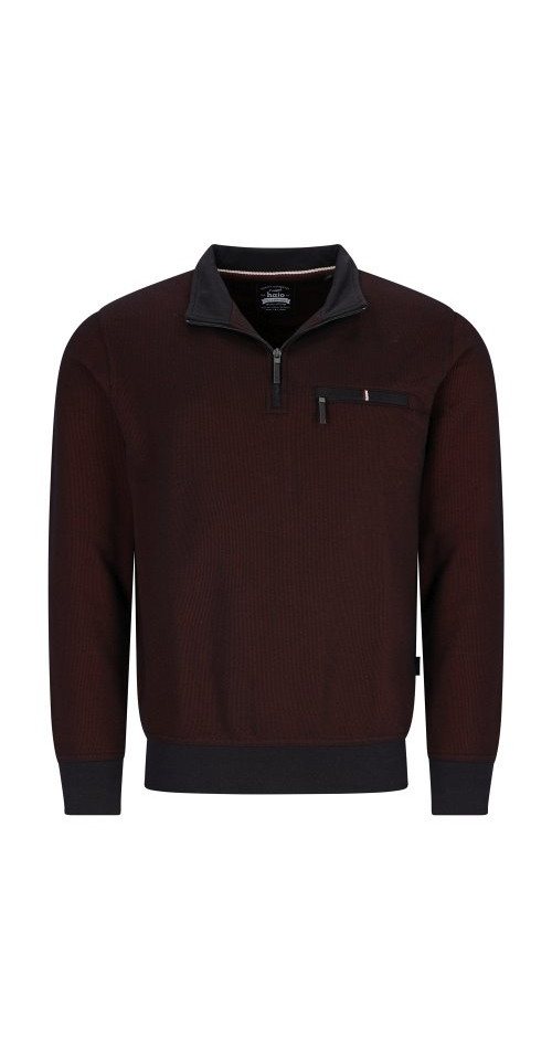 Hajo Sweatshirt H Sweatshirt Stay FreshZweiton Längsoptik beere von Hajo