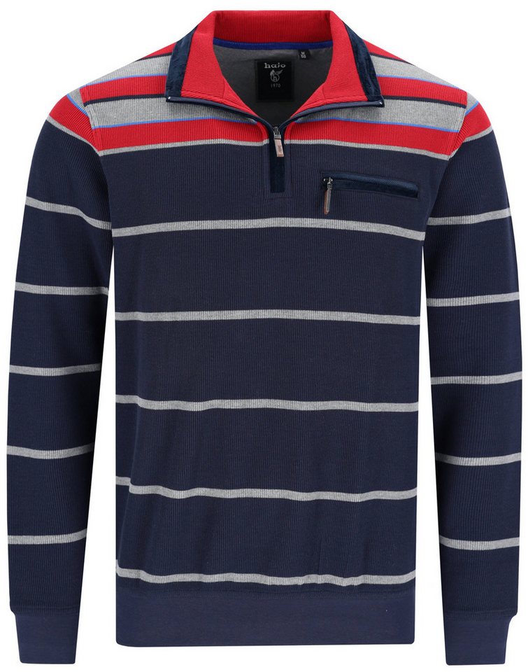 Hajo Sweatshirt Herren Sweatshirt mit Bündchen (1-tlg) Atmungsaktiv von Hajo