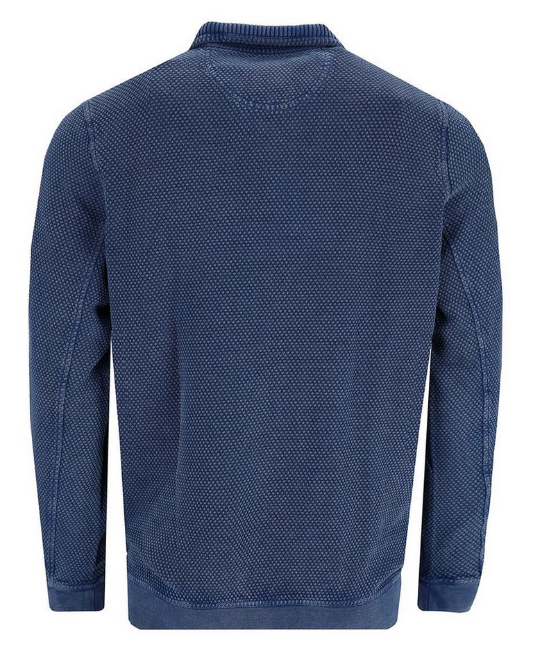 Hajo Sweatshirt Strukturiertes Washer-Sweatshirt in reiner Baumwolle von Hajo