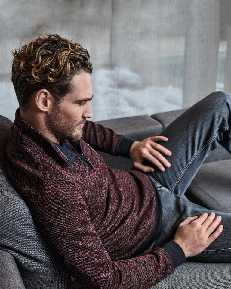 Hajo Sweatshirt Sweatshirt in Multicolor-Melange von Hajo