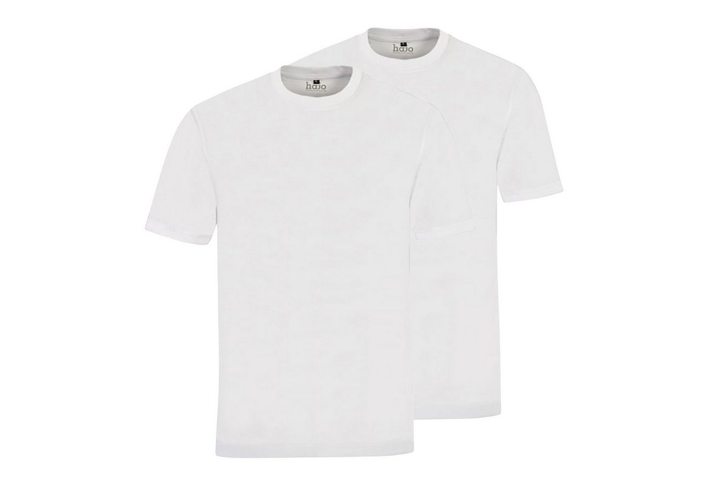 Hajo T-Shirt Herren T-Shirt, 2er Pack - Basic, Kurzarm von Hajo