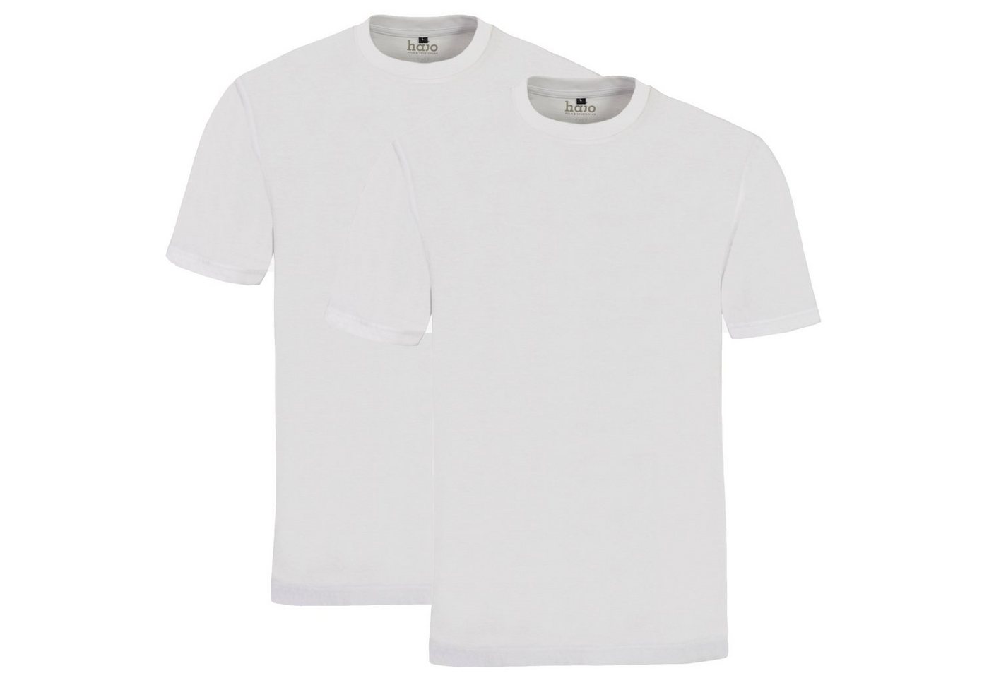 Hajo Unterziehshirt Hajo Herren Shirts Unterziehshirts Rundhals Ausschnitt Doppelpack von Hajo