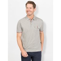 Witt Weiden Herren Kurzarm-Poloshirt grau-meliert von Hajo