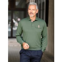 Witt Weiden Herren Langarm-Poloshirt moos von Hajo