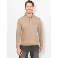 Witt Weiden Herren Langarm-Poloshirt sesam von Hajo