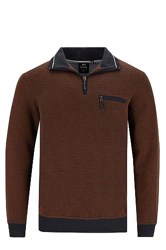 hajo Sweatshirt Langarm Sweat Bündchen 26222 234 Mokka Struktur, Größe:58 3XL von hajo