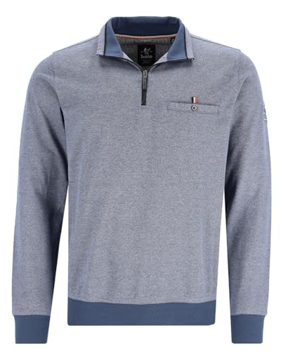 hajo Sweatshirt Langarm Sweat Bündchen 27447 638 admiralsblau Struktur, Größe:52 L von hajo