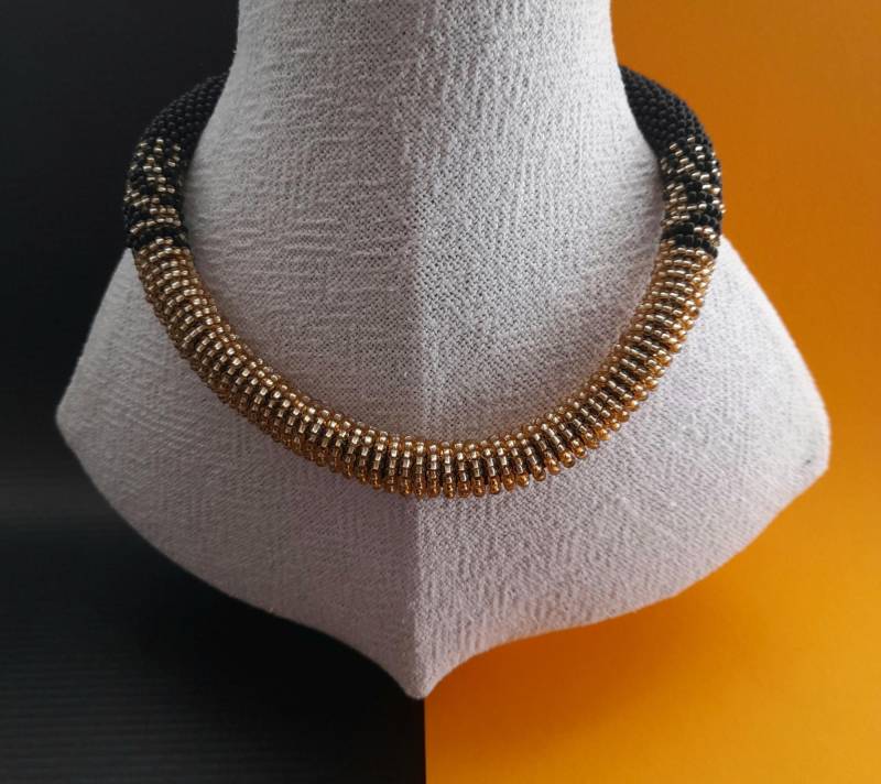 Seilkette Mit Rocailles Glasperlen von Hakehana