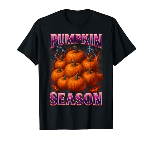 Pumpkin Season Y2K Bootleg Halloween und Herbst Männer Frauen Mädchen T-Shirt Pumpkin Season Y2K Bootleg Halloween und Herbst Männer Frauen Mädchen T-Shirt von Hakinama POD