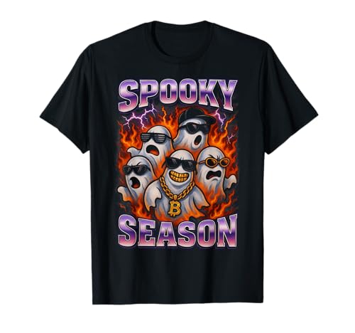 Spooky Season Y2K Bootleg Ghosts Herren Damen Mädchen Halloween T-Shirt Spooky Season Y2K Bootleg Ghosts Herren Damen Mädchen Halloween T-Shirt von Hakinama POD