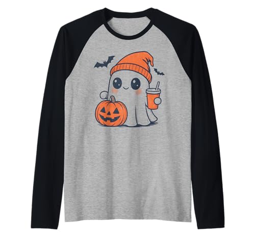 Süßer Geist Kürbis Gewürz Herbst Kaffeeliebhaber Mädchen Damen Raglan von Hakinama POD