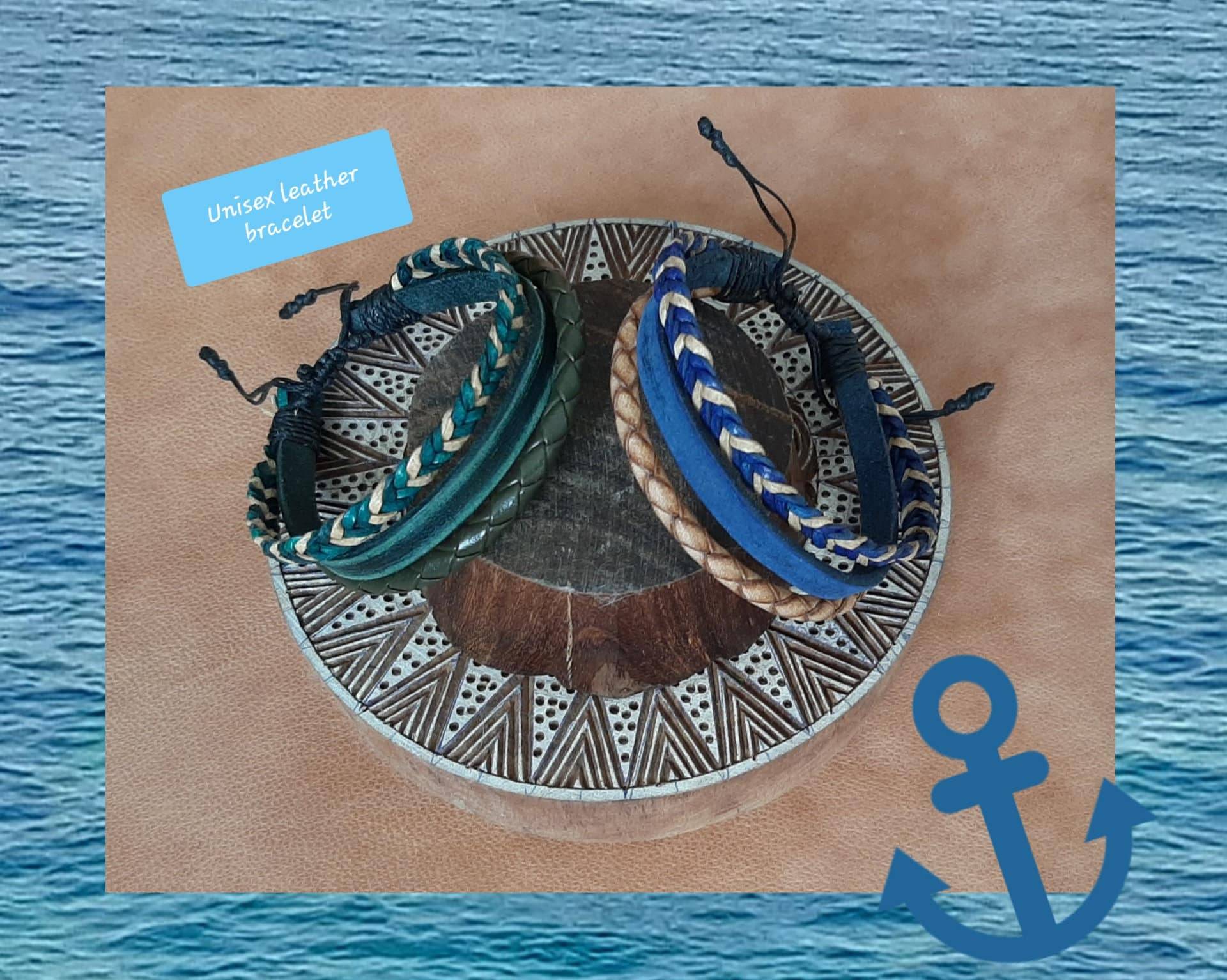Handgefertigtes Lederarmband, Lederarmband Unisex, Für Damen, Herren Handgefertigtes Lederarmband, Lederarmband Unisex, Für Damen, Herren von HakujiLeather