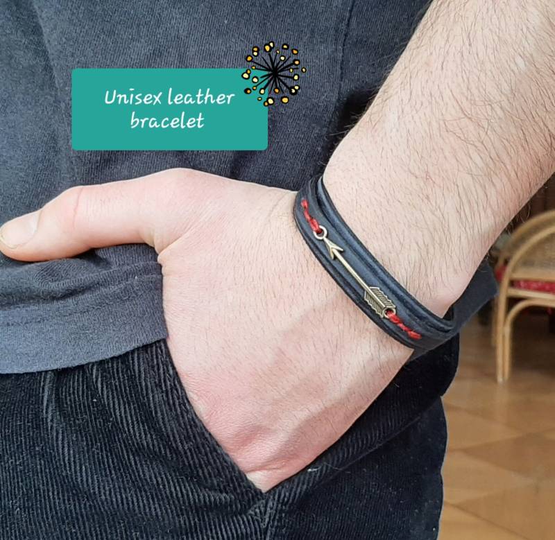 Lederarmband, Unisex Lederarmband Handgefertigt, Für Jungen, Mädchen Lederarmband, Unisex Lederarmband Handgefertigt, Für Jungen, Mädchen von HakujiLeather
