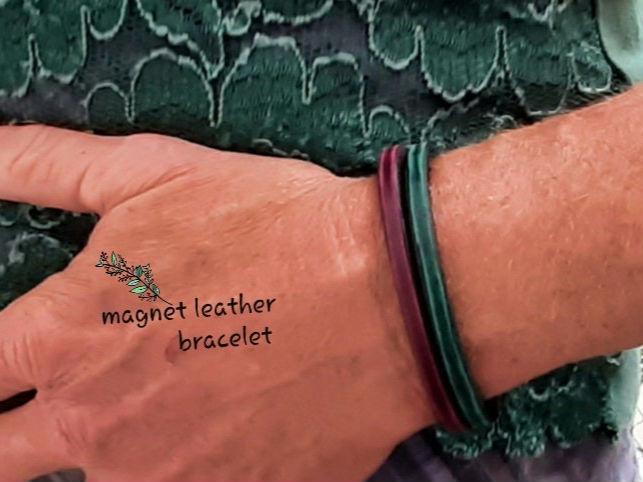 Magnet Lederarmband, Handgefertigtes Lederarmband Für Frauen Magnet Lederarmband, Handgefertigtes Lederarmband Für Frauen von HakujiLeather