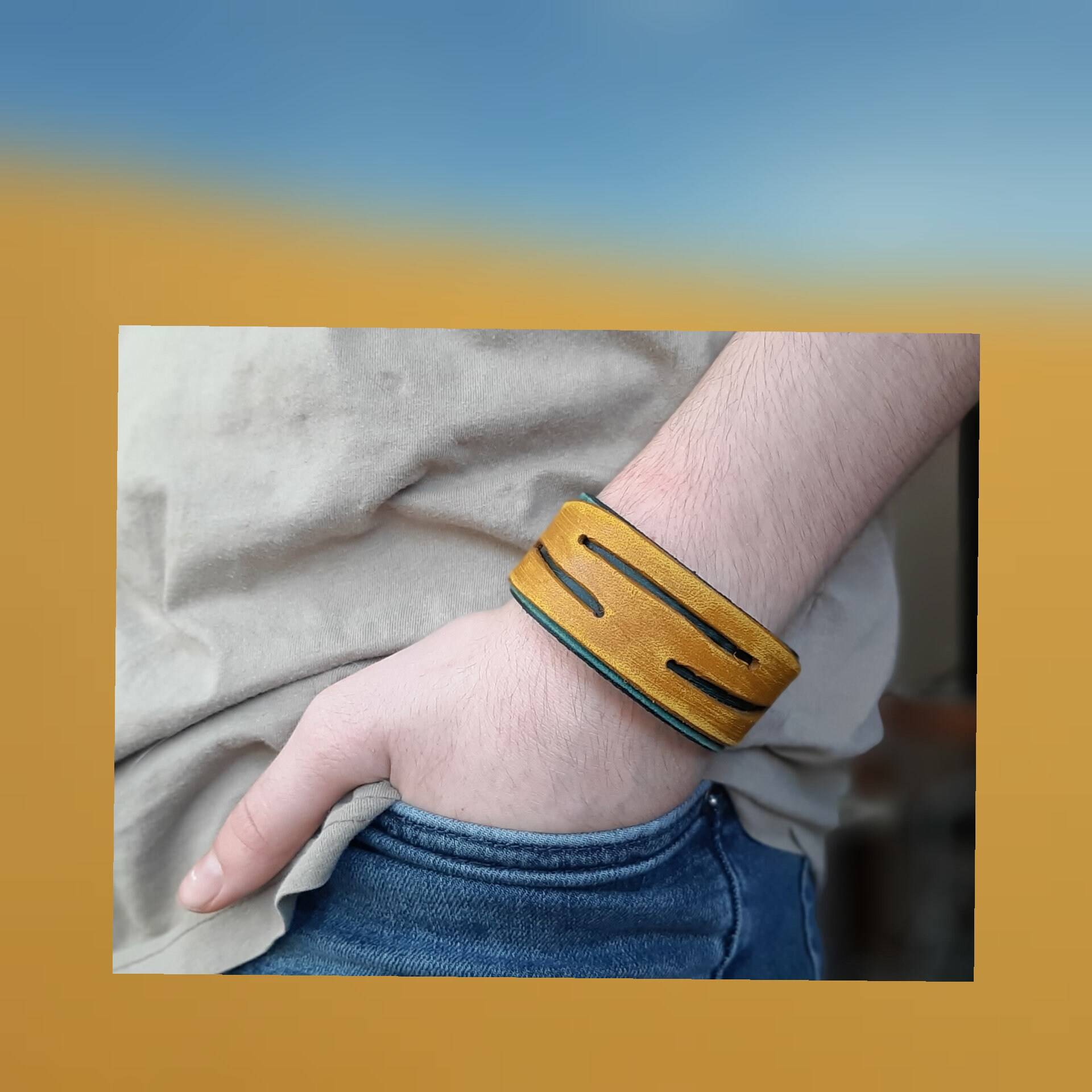 Naturlederarmband, Unisex-Lederarmband, Lederarmband Für Frauen, Meine Liebe, Handgefertigtes Lederarmband Naturlederarmband, Unisex-Lederarmband, Lederarmband Für Frauen, Meine Liebe, Handgefertigtes Lederarmband von HakujiLeather