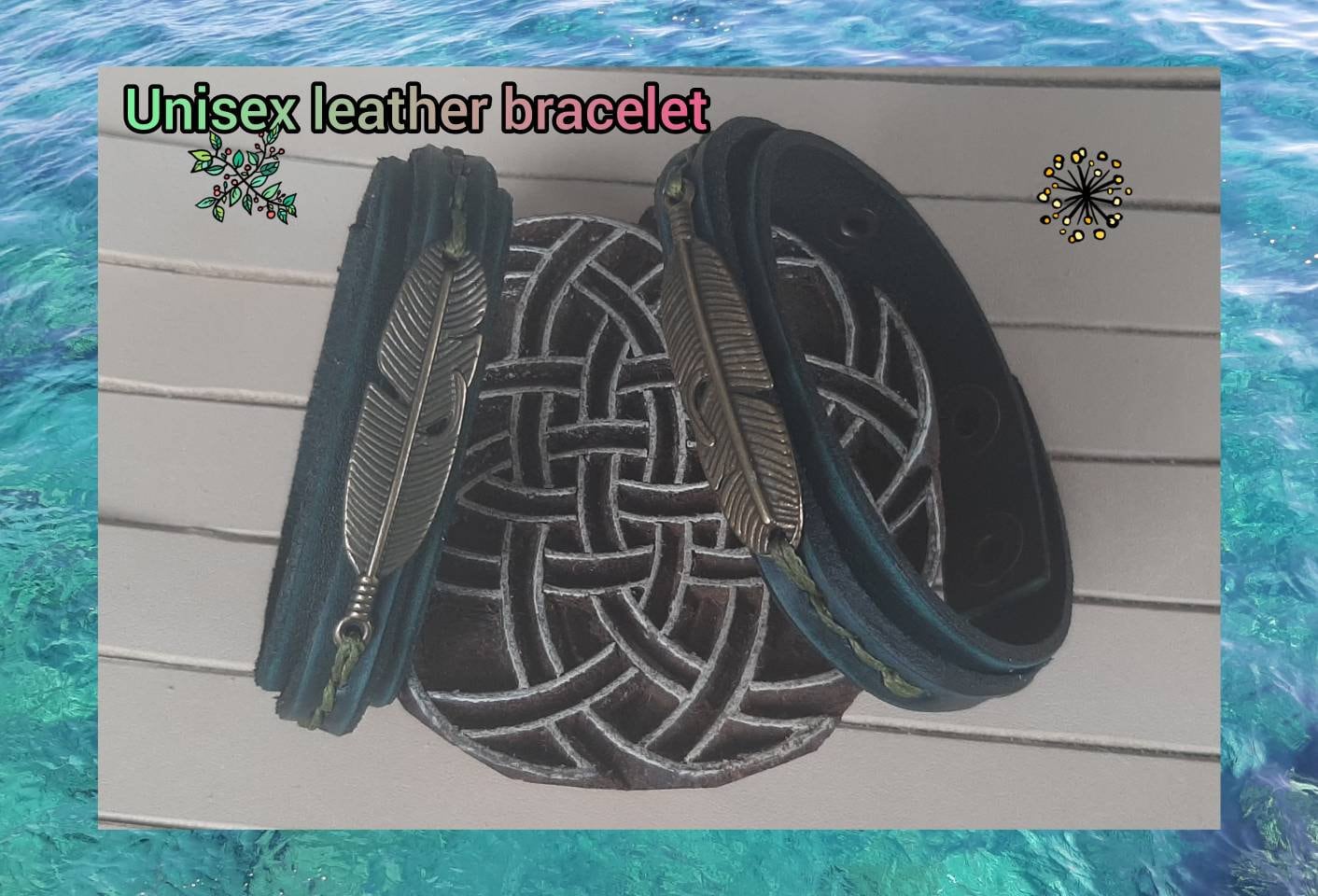 Unisex Lederarmband, Handgefertigtes Für Damen Herren Lederarmband Unisex Lederarmband, Handgefertigtes Für Damen Herren Lederarmband von HakujiLeather