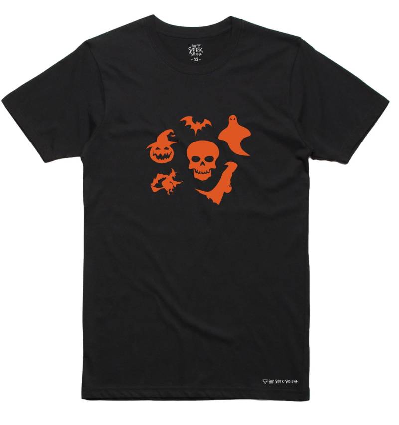 Halloween Charaktere Shirt Unisex Baumwoll T-Shirt von HalaPrints