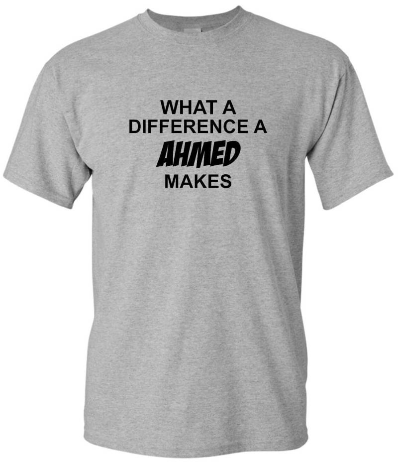 Personalisiertes "Was Für Ein Unterschied Ahmed Makes' T-Shirt von HalaPrints