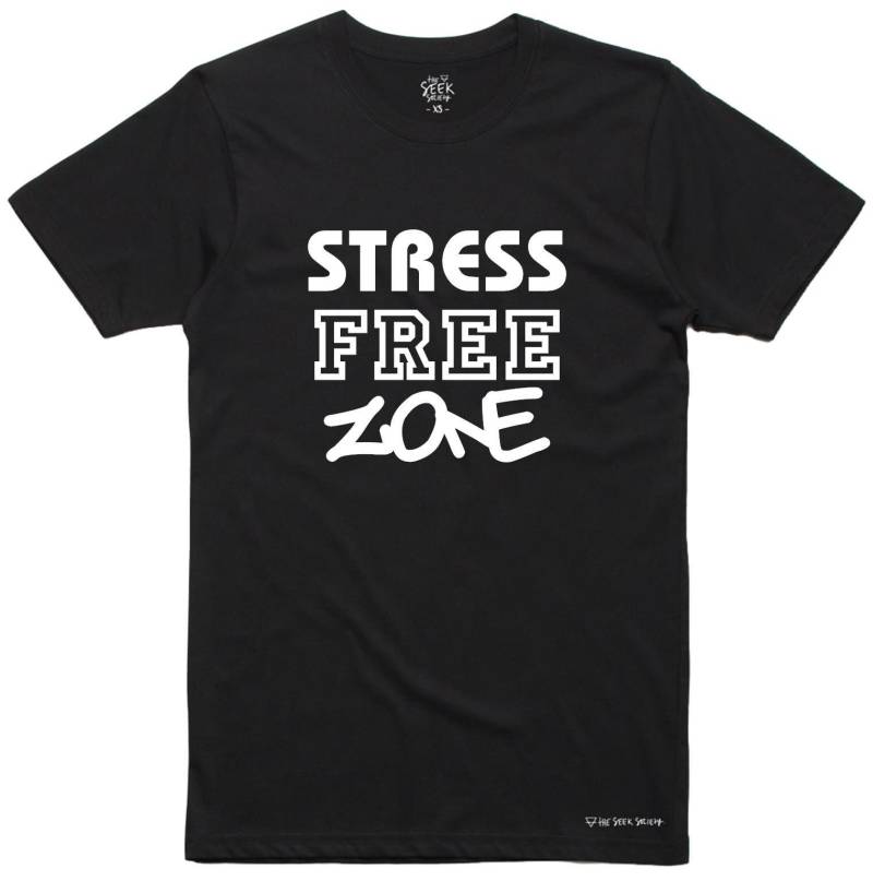 stressfreie Zone T-Shirt Unisex-Baumwoll-T-Shirt von HalaPrints