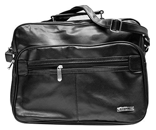 Herren Arbeitstasche Flugbegleiter Businesstasche - Handwerkertasche Schwarz Handwerker Tasche Umhängetasche Reisetasche Flugtasche Schultertasche, Querformat, XXL von Halal-Wear