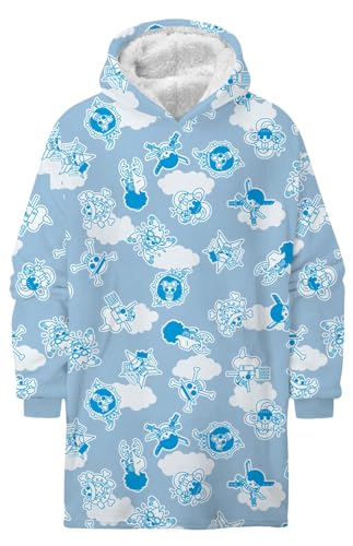 Halantex One Piece Premium Übergroße Herren Hoodie Decke mit Ärmeln Oversized Kapuzenpullover Tragbare Decken aus Teddy Fleece von Halantex