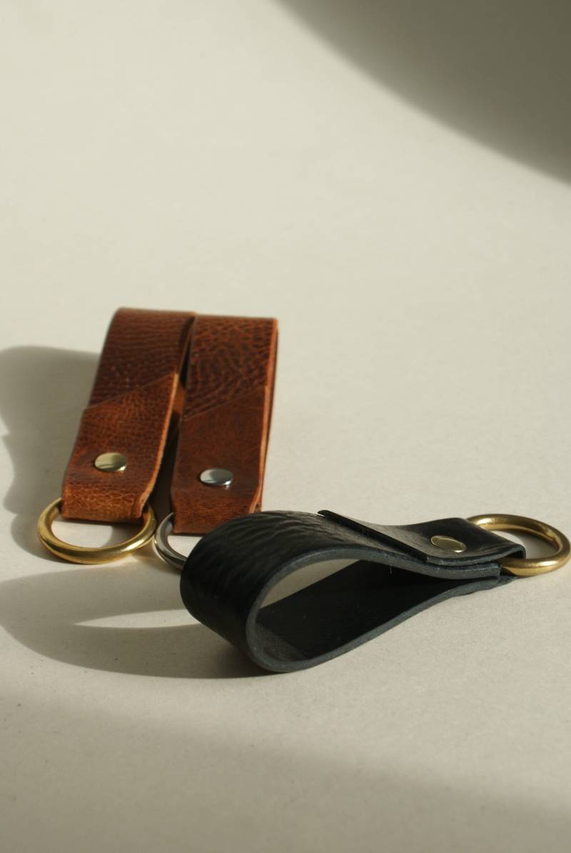 Schlüsselanhänger Leder von Halbesganzes