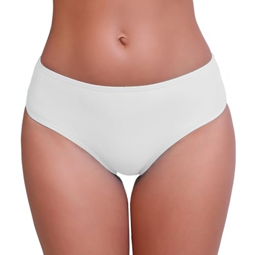 Halcurt Bikini Hose Damen Mittelhohe Bund Schwimmhose Schnell Trocknende Badehose Strand Surf Bikinihose S von Halcurt